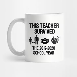 This teacher survived the 2020 school year Corona teacher gift idea Mug
